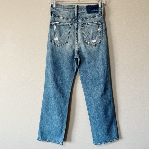 MOTHER Superior The Rambler Ankle Jeans Holy Melancholy Wash Size 25 Distressed - Picture 9 of 16